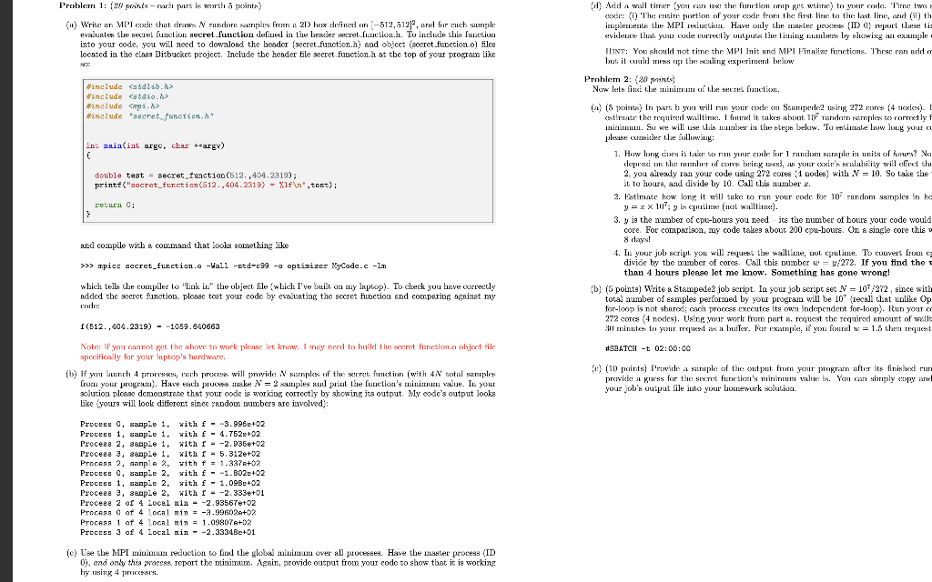 Solved to Bitbucket. Include all code used such as the C/C++ | Chegg.com