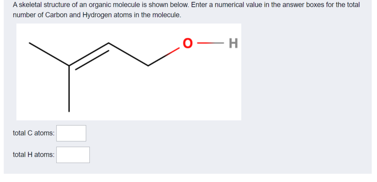 Solved A skeletal structure of an organic molecule is shown | Chegg.com