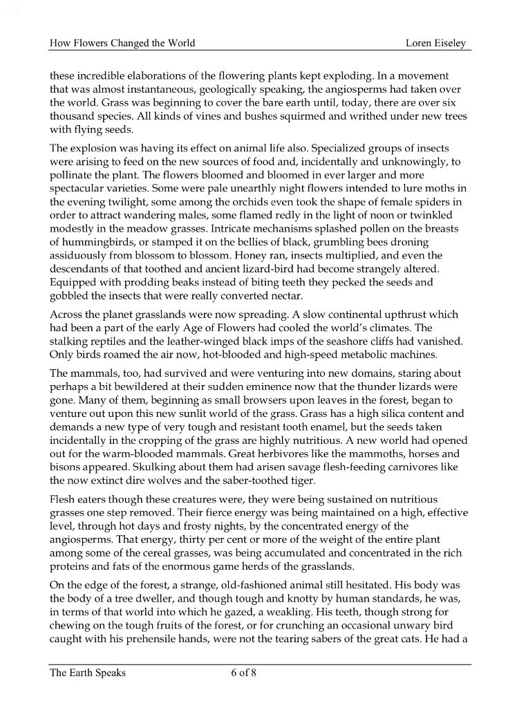 How flowering changed the world Please follow the