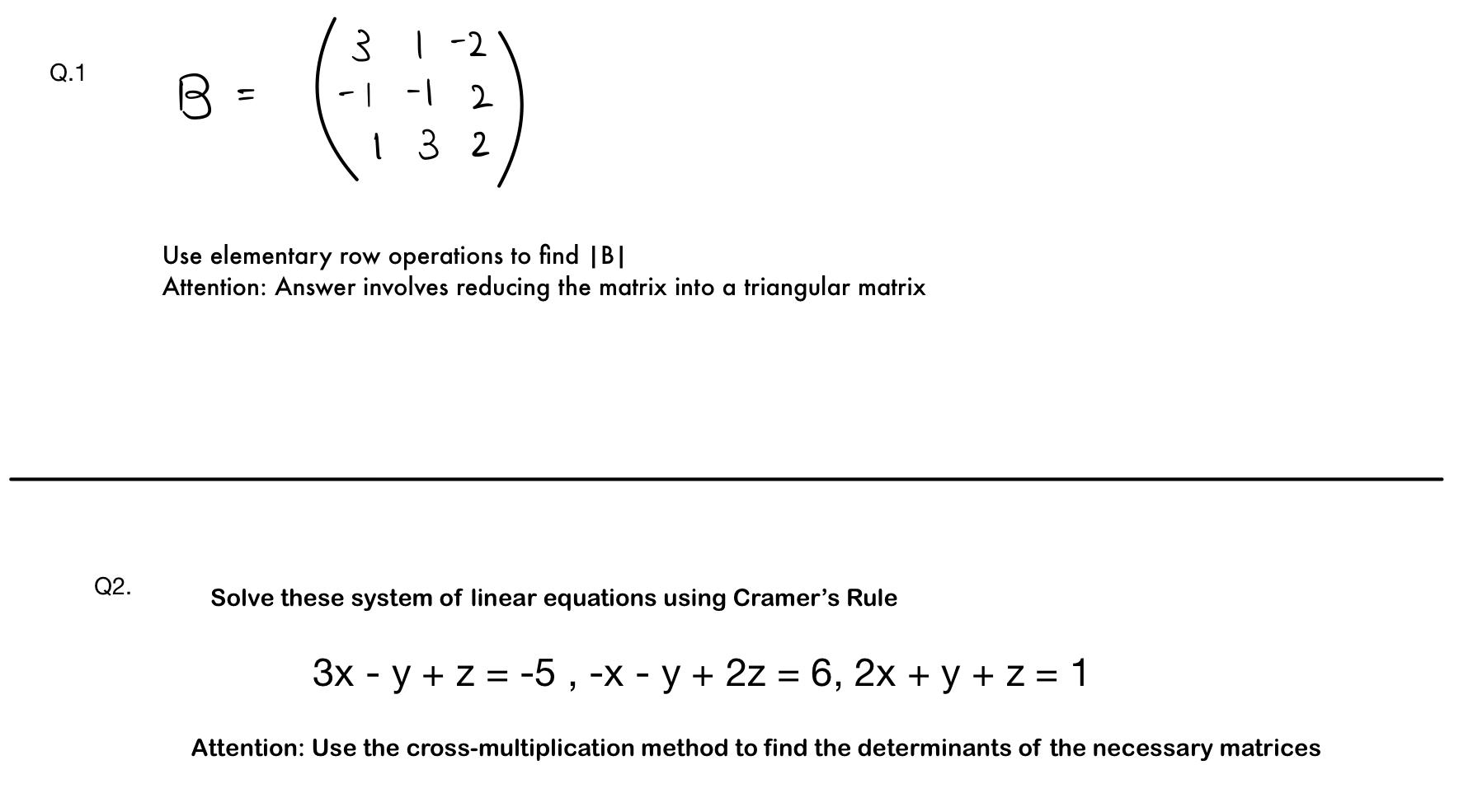 Solved B=⎝⎛3−111−13−222⎠⎞ Use elementary row operations to | Chegg.com