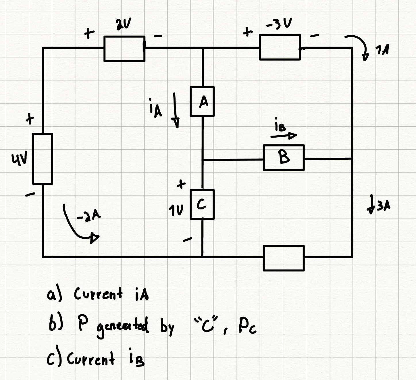 Solved a) ﻿Current iAb) Pgeneated by 