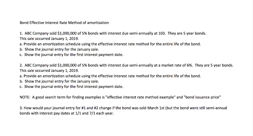 Solved bond effective interest rate method of amortization chegg