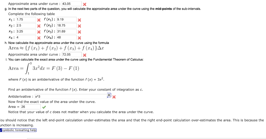 Solved In this question, you will estimate the area under | Chegg.com