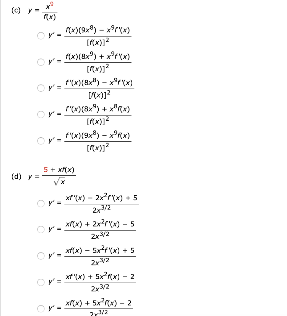 Solved If F Is A Differentiable Function Find An Expression