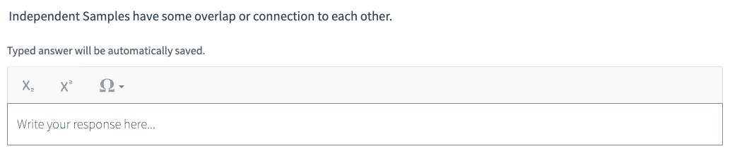 Solved Independent Samples have some overlap or connection | Chegg.com