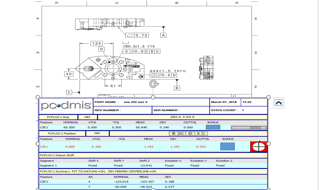 Is the tolerance for counterbore diameter on the