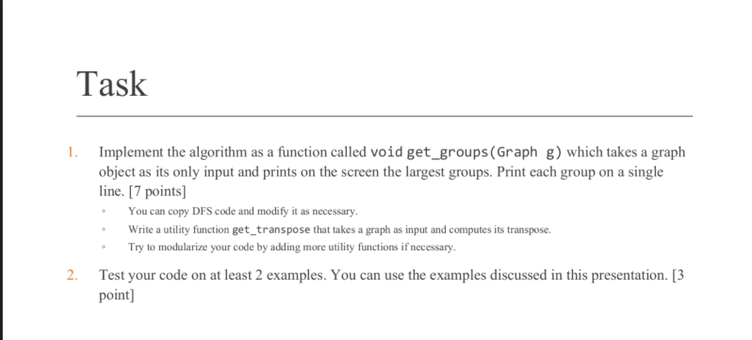 Problem Definition Input A Directed Graph G V Chegg Com