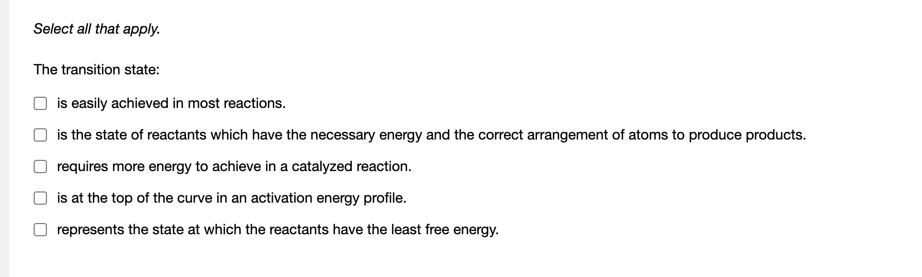 Solved A reaction profile not to scale for the reaction Chegg