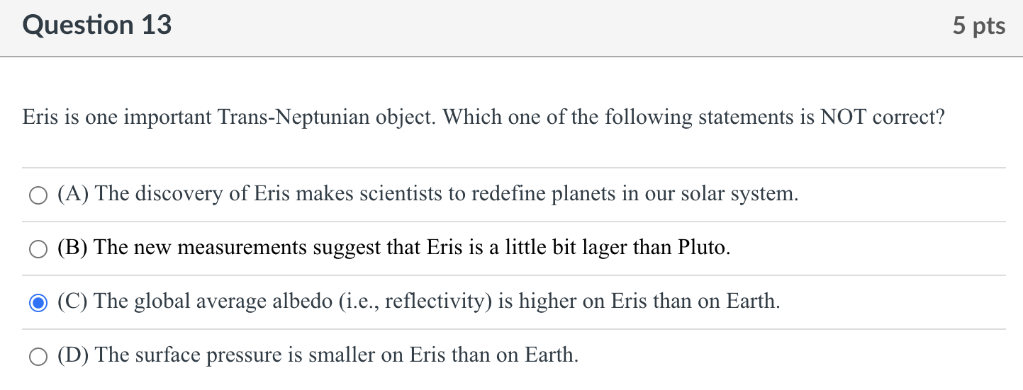 Solved Pluto is the Trans-Neptunian object with the most | Chegg.com