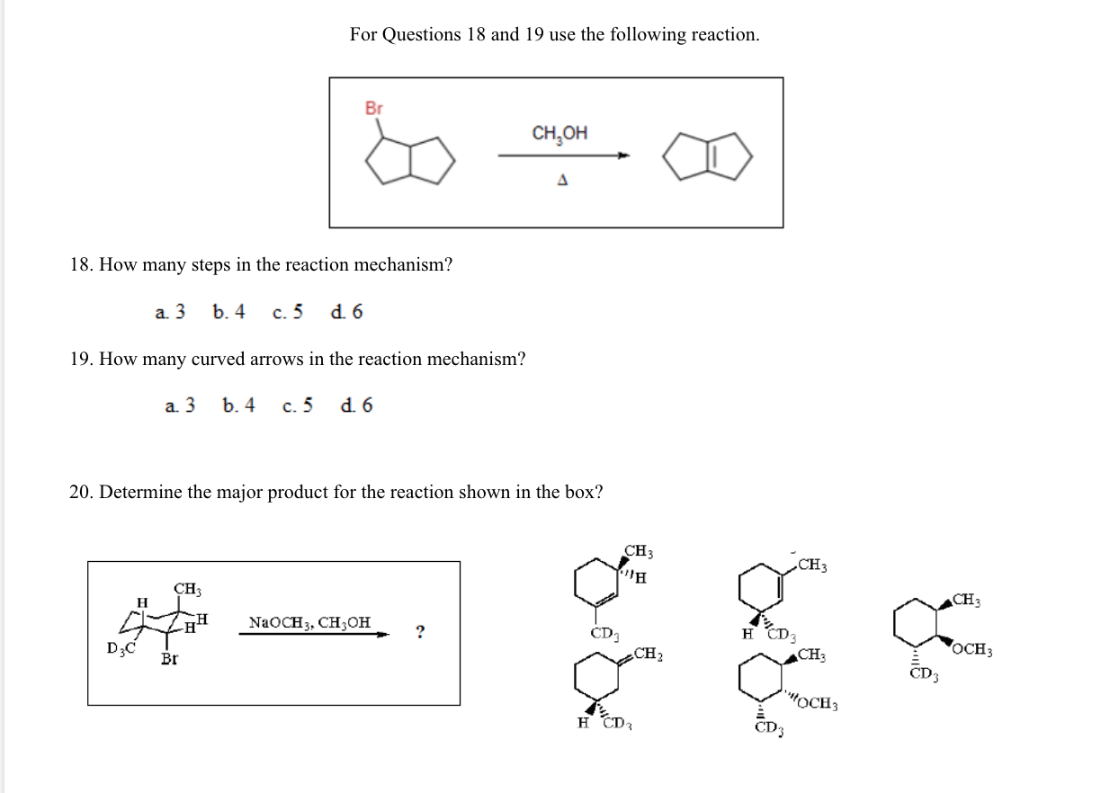 Solved For Questions 18 And 19 Use The Following Reaction. | Chegg.com