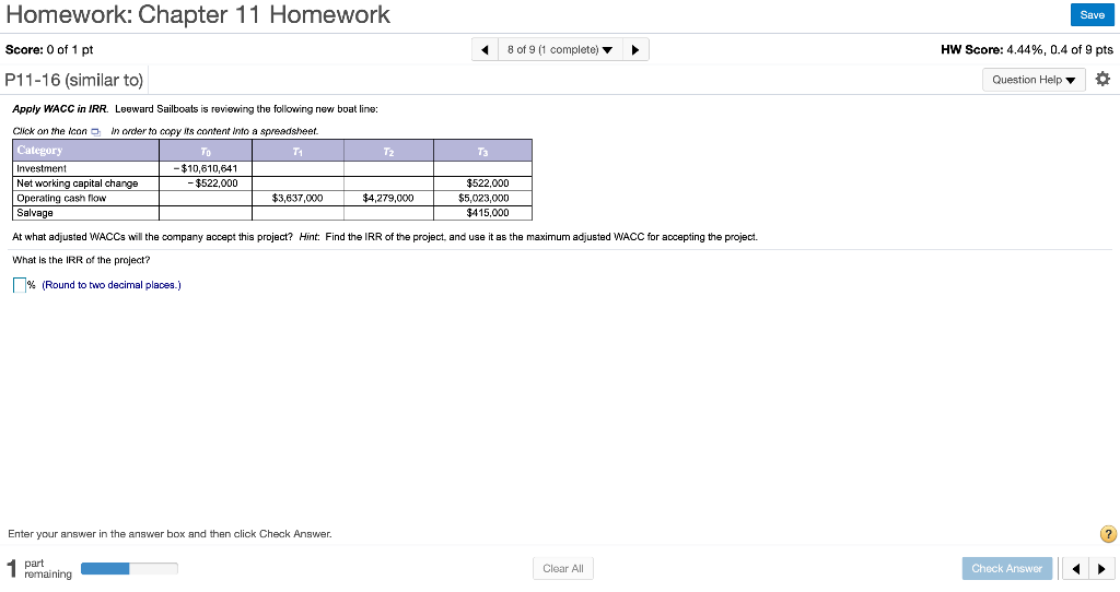 Solved Homework: Chapter 11 Homework Save Score: 0 of 1 pt 8 | Chegg.com