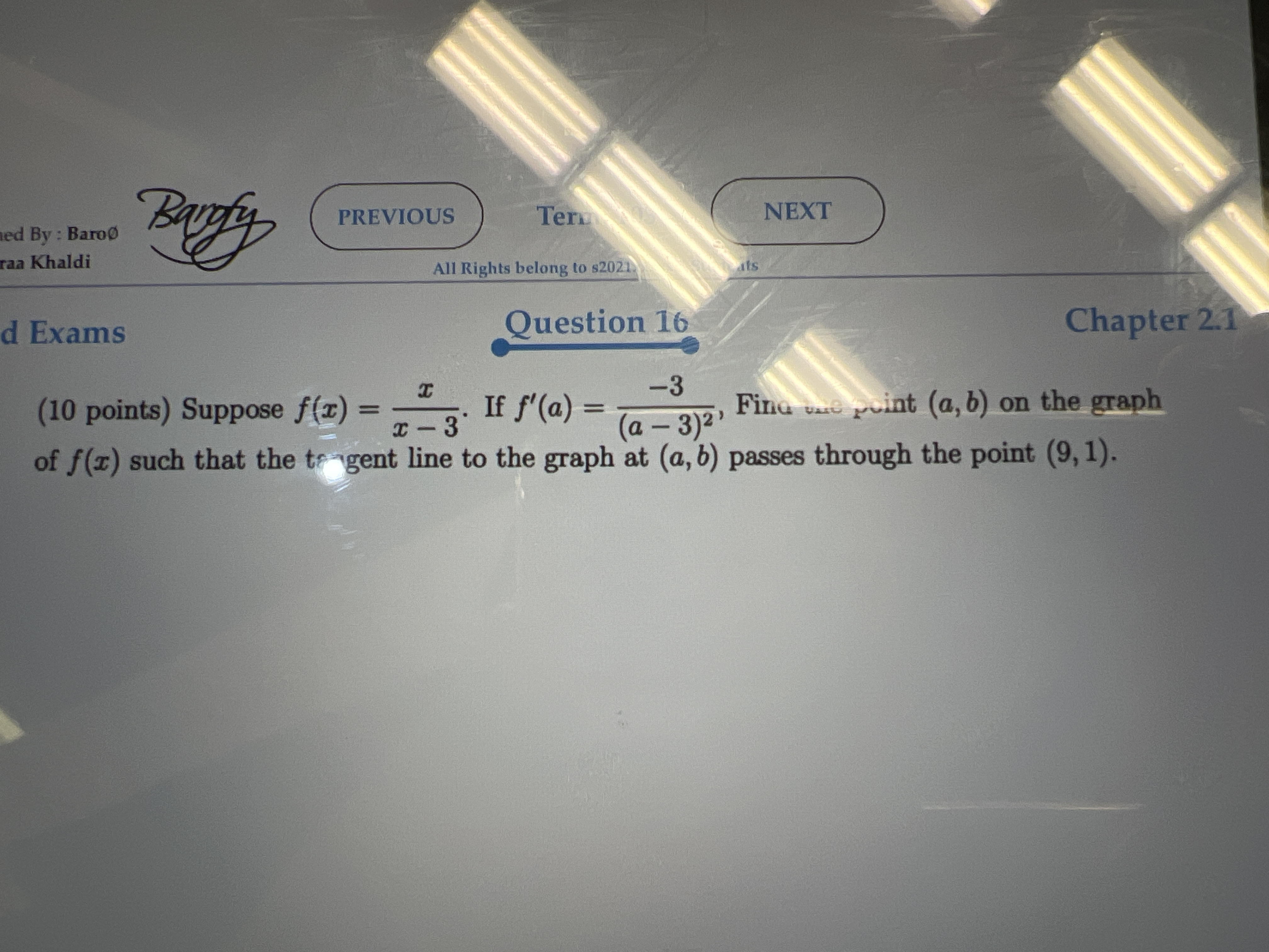 Solved 10 Points Suppose F X X−3x If F′ A A−3 2−3