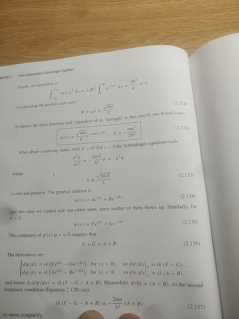 Solved Problem 2.25 Check that the bound state of the | Chegg.com