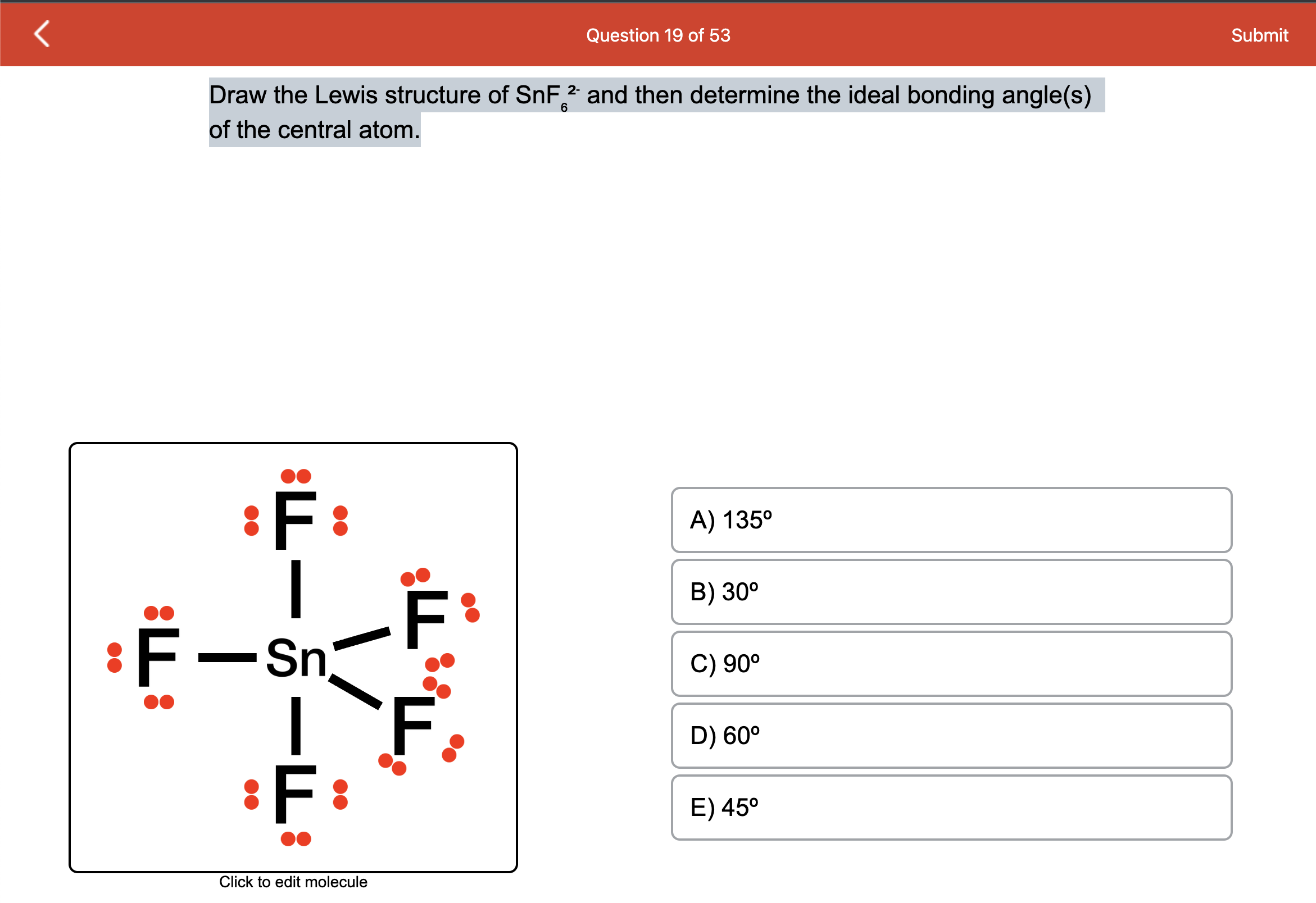 Solved Draw the Lewis structure of SnF62− and then determine | Chegg.com