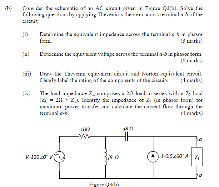 Solved (6) Consider the schematic of an AC circuit given in | Chegg.com