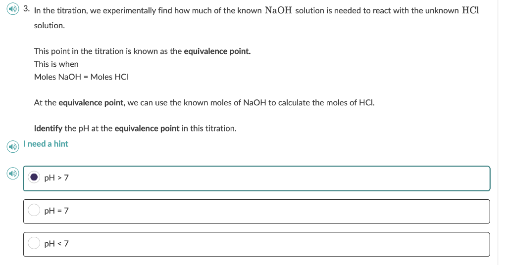 Solved 3. In the titration, we experimentally find how much | Chegg.com