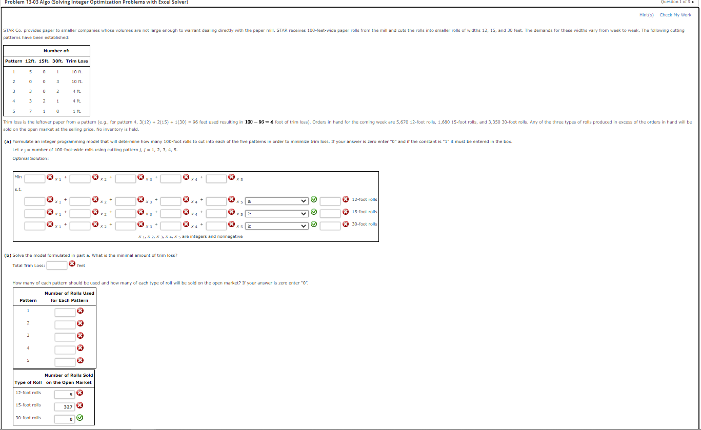 Integers solver deals