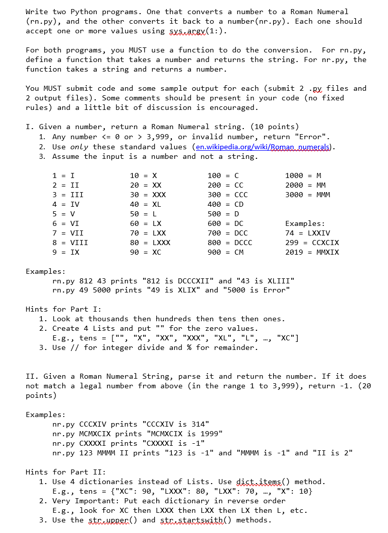 Solved Write Two Python Programs One That Converts A Num Chegg Com