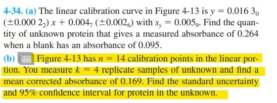 solved-4-34-a-the-linear-calibration-curve-in-figure-4-13-chegg