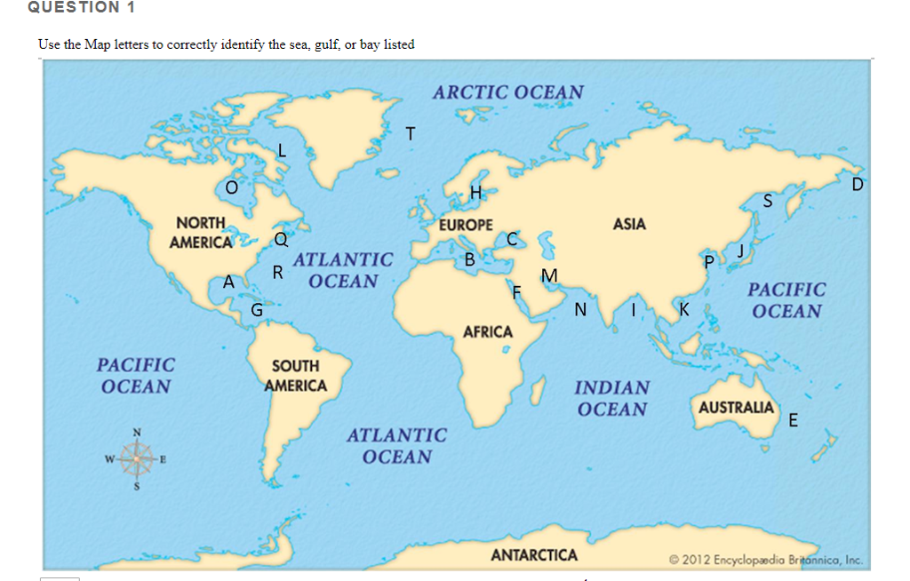 Pacific Ocean And Atlantic Ocean Map 