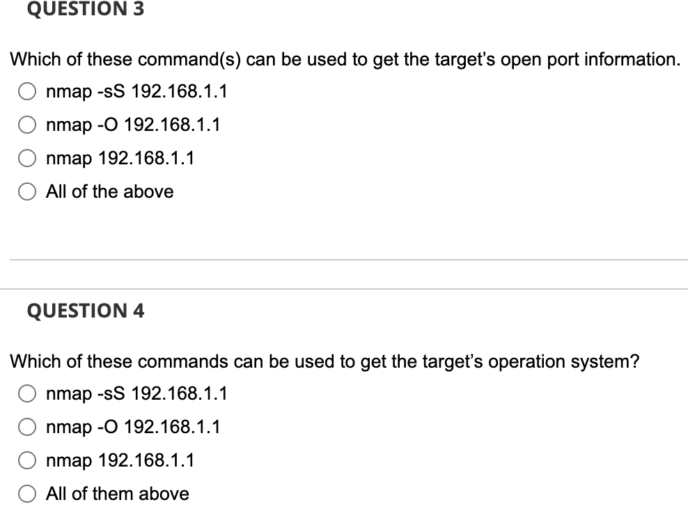 Solved QUESTION 3 Which of these command(s) can be used to