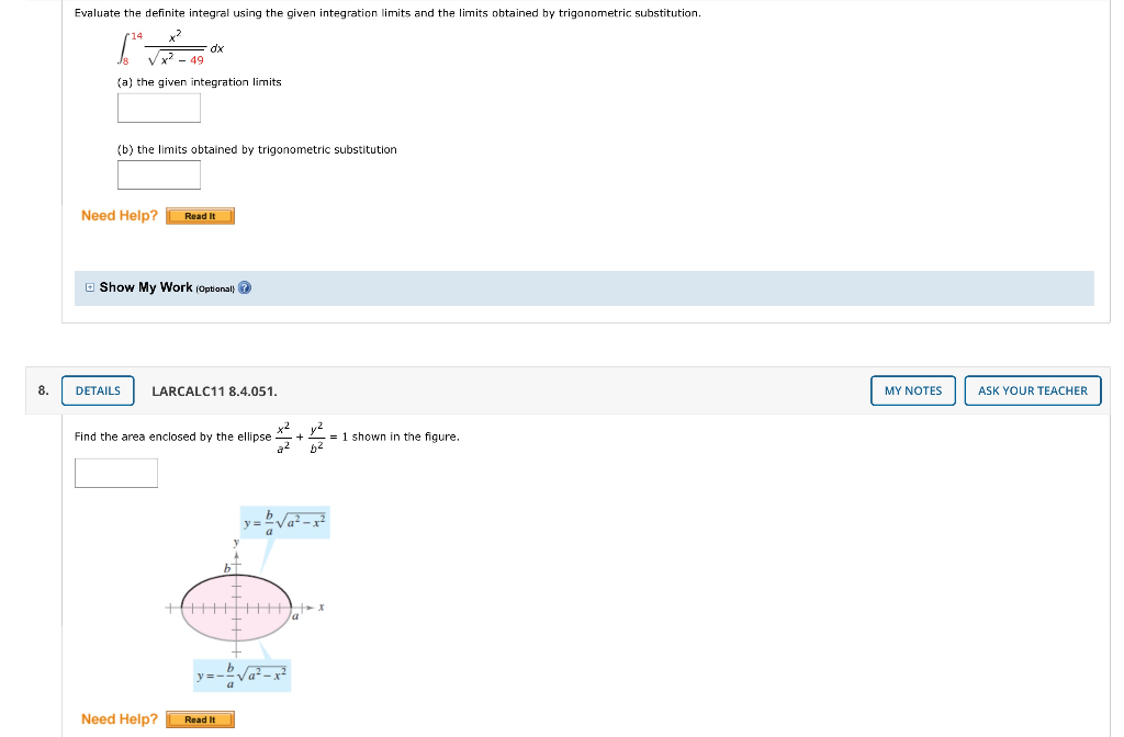 Solved Evaluate the definite integral using the given | Chegg.com