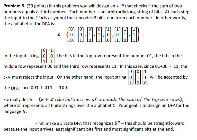 Solved Problem 3. 20 points In this problem you will Chegg