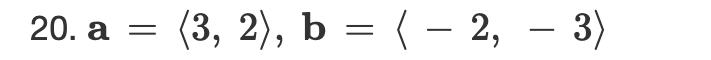 Solved A= 3,2 ,b= −2,−3 A. 2a B. A−3b C. A⋅b D. The Angle θ | Chegg.com