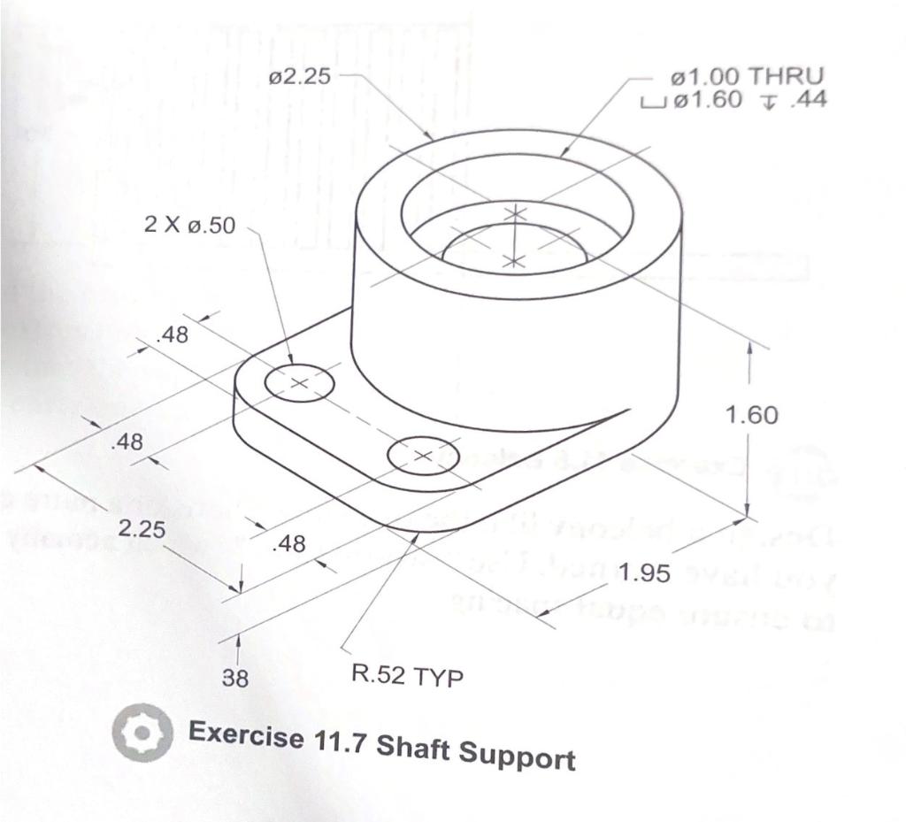 assignment d 11 shaft support block