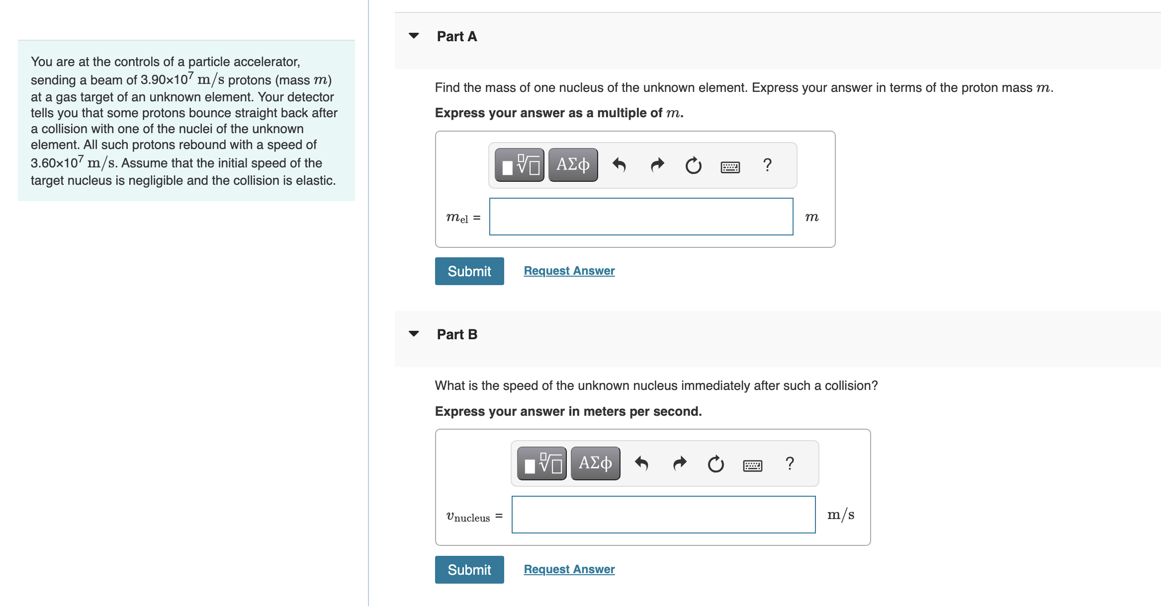 Solved You Are At The Controls Of A Particle Accelerator, | Chegg.com