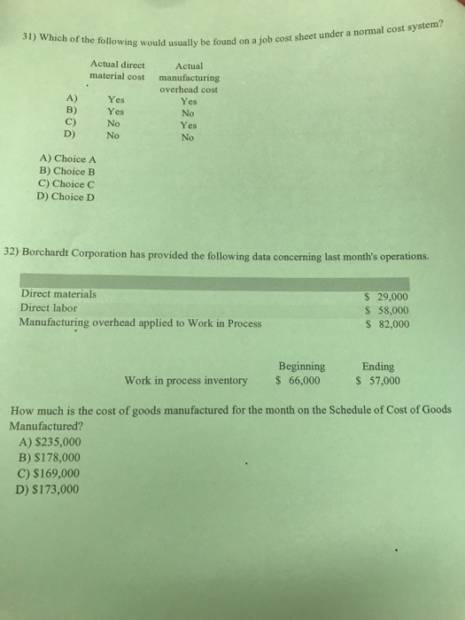 solved-usually-be-found-on-a-job-cost-sheet-under-a-normal-chegg