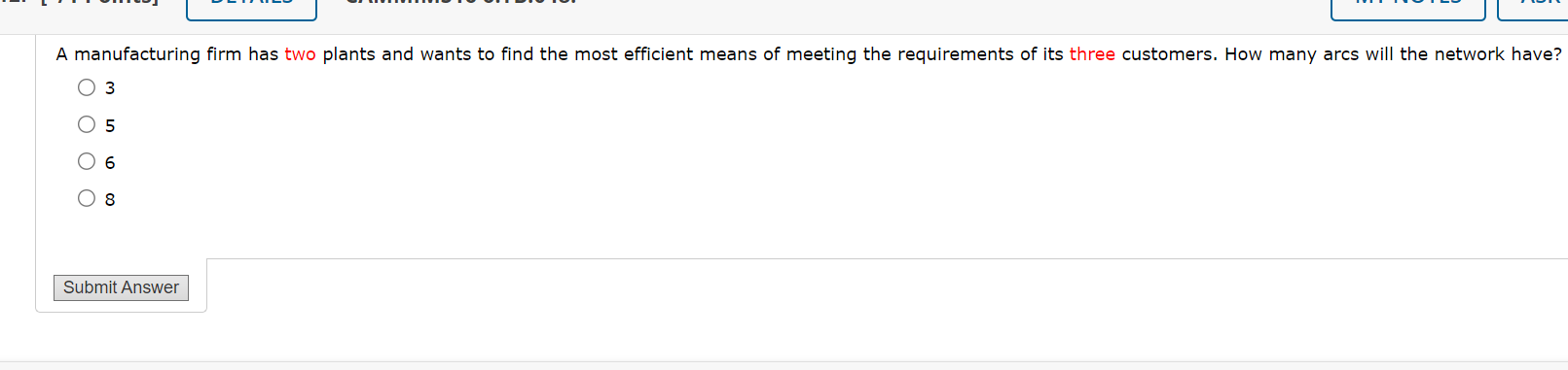 Solved A manufacturing firm has two plants and wants to find | Chegg.com