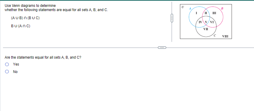 Solved Use Venn Diagrams To Determine Whether The Following | Chegg.com