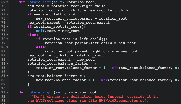 Write a right rotation method using the above left | Chegg.com