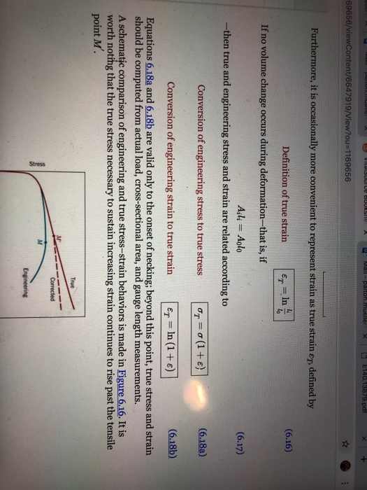 Solved A. Explain the difference between engineering stress | Chegg.com