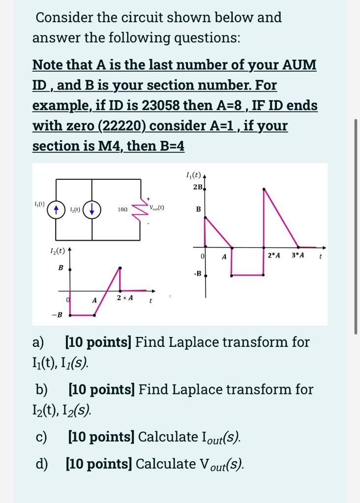 Solved Consider the circuit shown below and answer the | Chegg.com