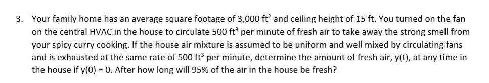 Solved Your Family Home Has An Average Square Footage Of