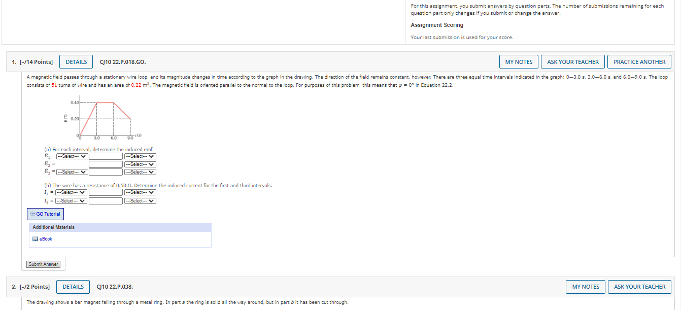 Solved A field passes through a stationary wire