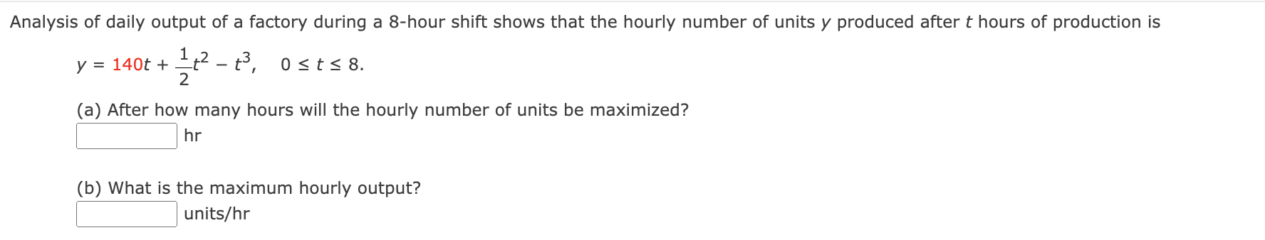 Solved Analysis of daily output of a factory during a 8-hour | Chegg.com