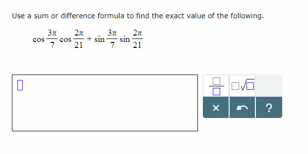 Solved Use a sum or difference formula to find the exact | Chegg.com