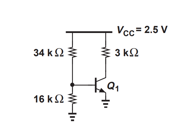 Solved Calculate the bias point of the circuit and explain | Chegg.com