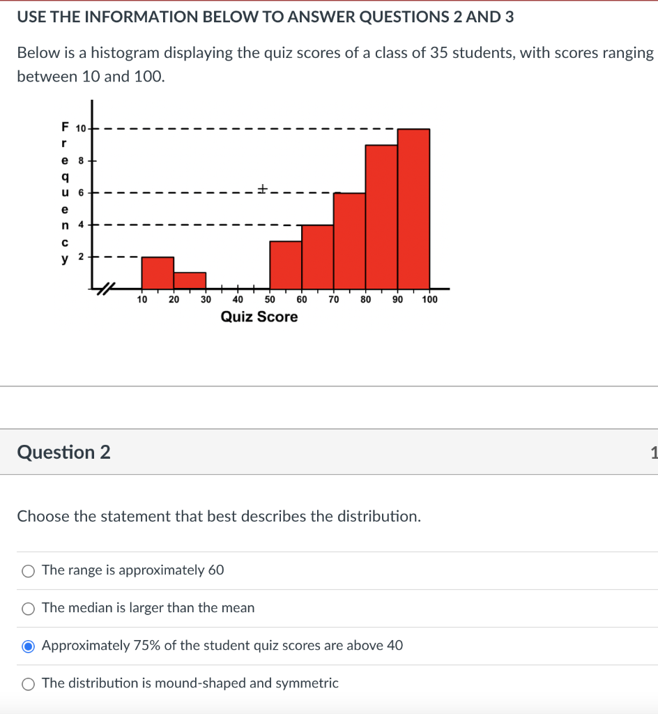 Solved USE THE INFORMATION BELOW TO ANSWER QUESTIONS 2 AND 3 | Chegg.com