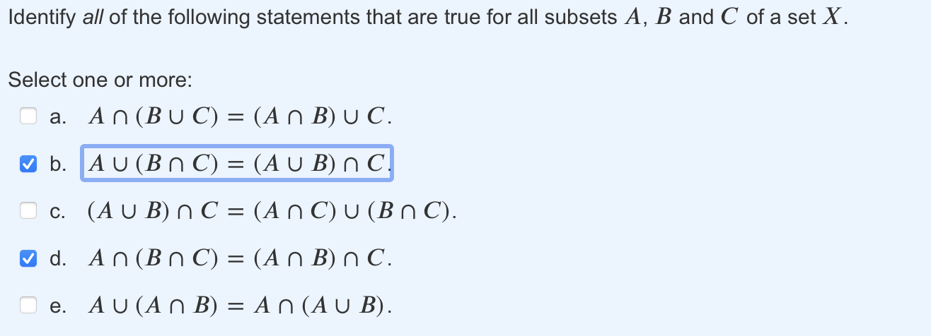 Solved Identify All Of The Following Statements That Are | Chegg.com