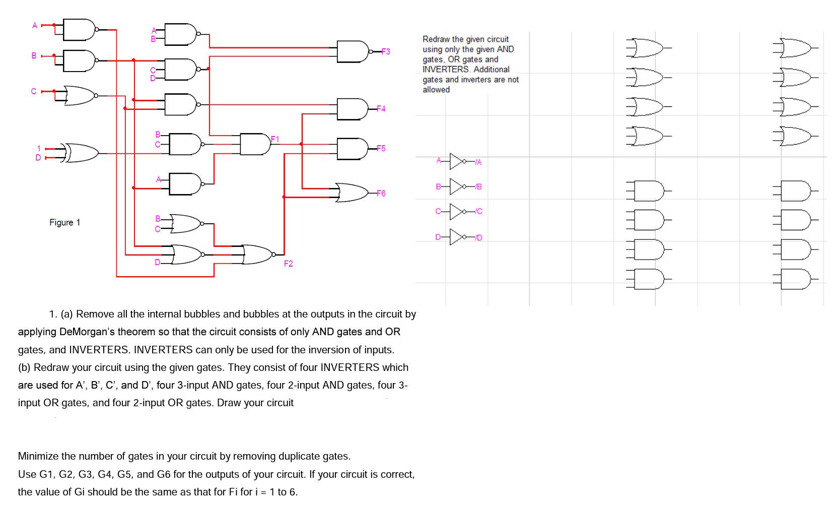 Solved B C B- C- Figure 1 F2 1. (a) Remove all the internal | Chegg.com