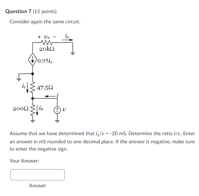Solved Consider again the same circuit. Assume that we have | Chegg.com