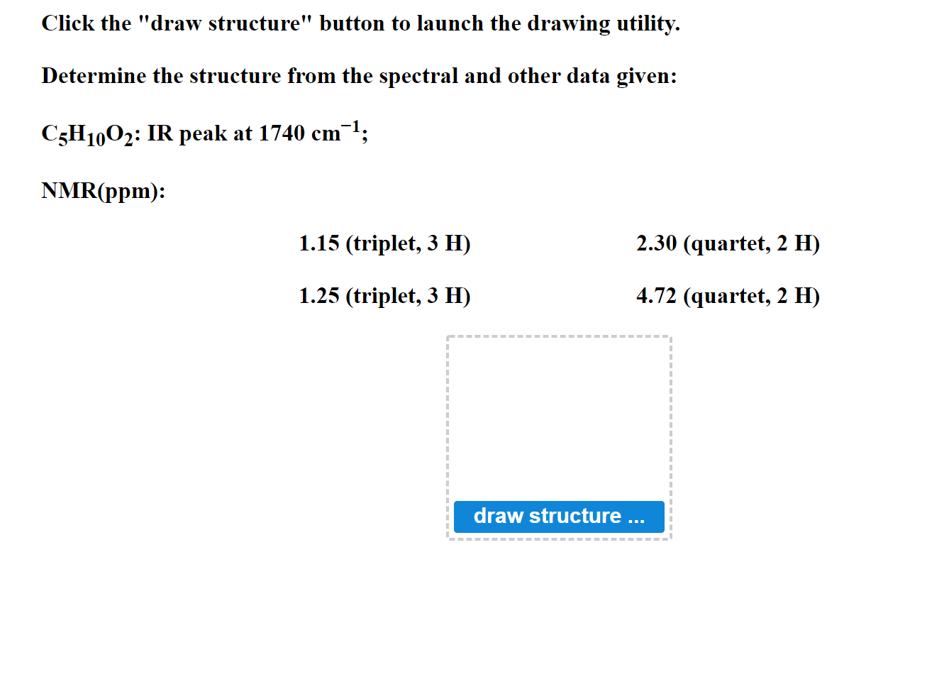 Solved Click The "draw Structure" Button To Launch The | Chegg.com