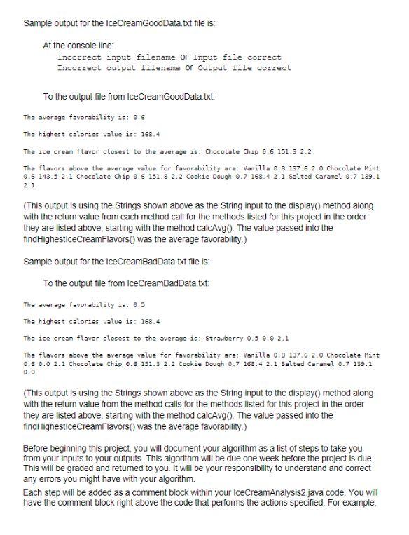 Solved Please write the algorithm for this code! The | Chegg.com