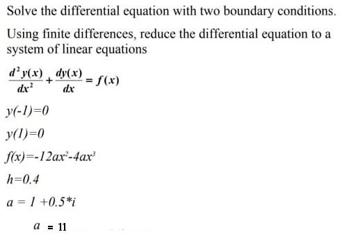 Solved + Solve The Differential Equation With Two Boundary | Chegg.com