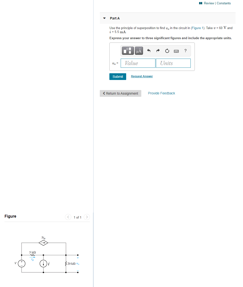 Solved Review Constants Part A Use The Principle Of | Chegg.com