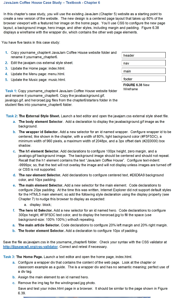 javajam case study chapter 6